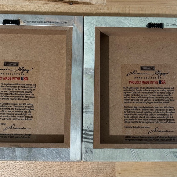 Festive Holiday Canvas Set with Holly and Snowman - Picture 3 of 5